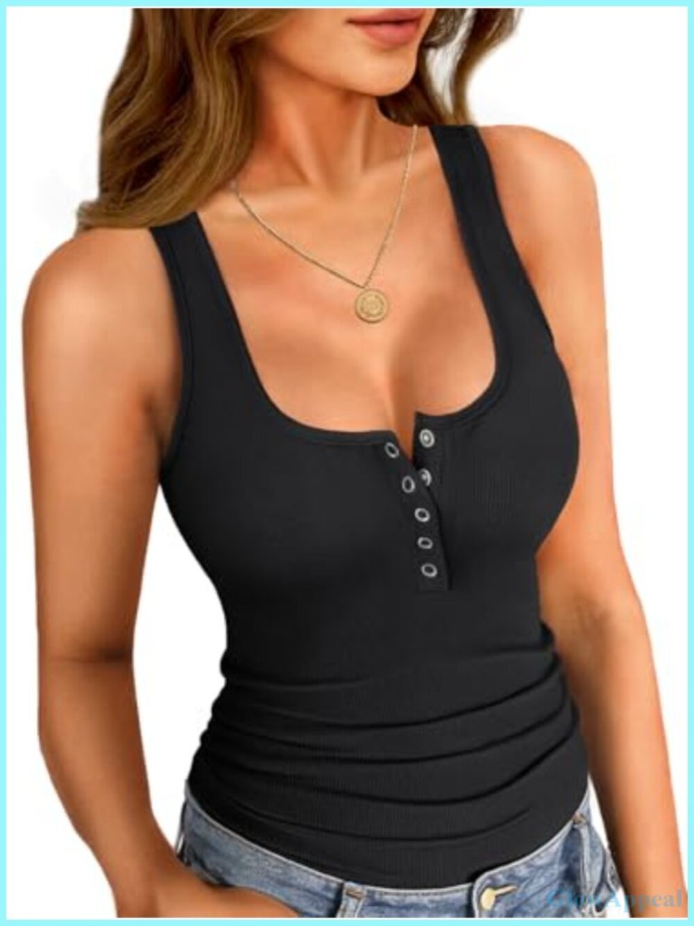 Ribbed Racerback Low Cut Slim Fit Summer Tank Top